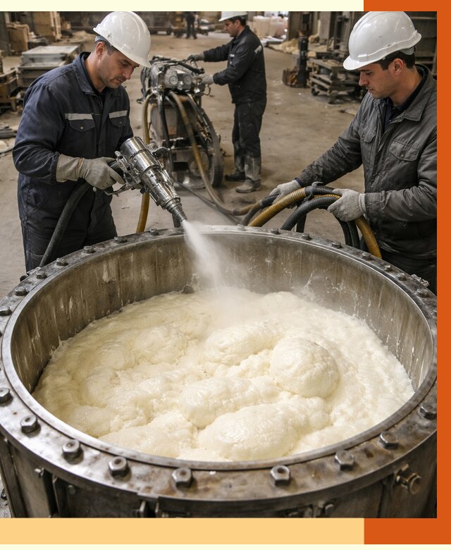 Заливка ППУ в емкости в Муроме от 7402 руб. — утепление емкости под ключ | ТепломастерМум