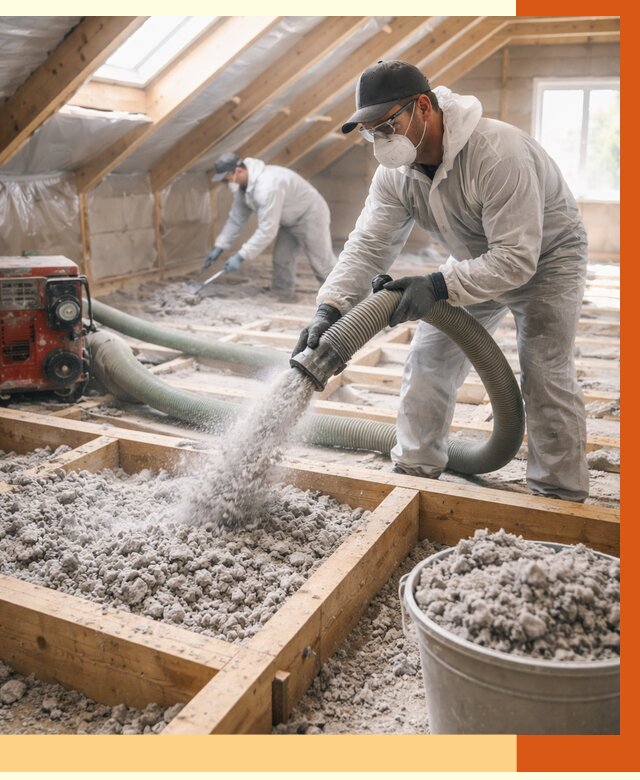 Утепление эковатой в Муроме от 3012 руб./м2 — монтаж и задувка | ТепломастерМум