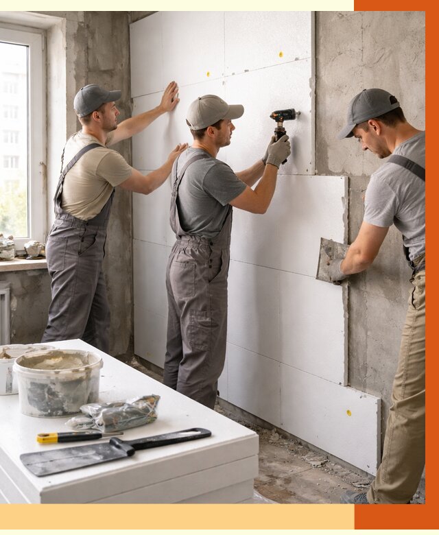 Утепление пенопластом домов и стен в Муроме от 1889 руб. — ТепломастерМум