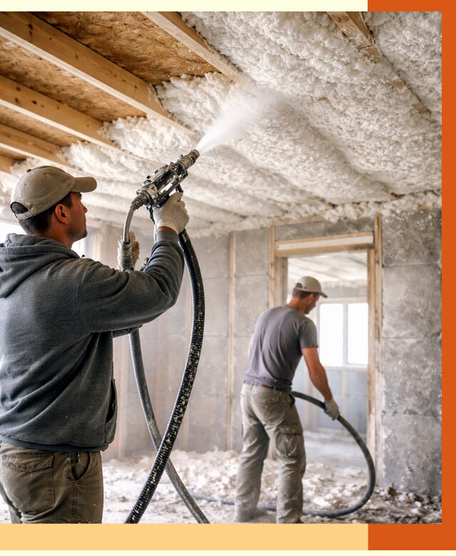 Утепление пеноизолом в Муроме от 1634 руб./м2 под ключ | ТепломастерМум