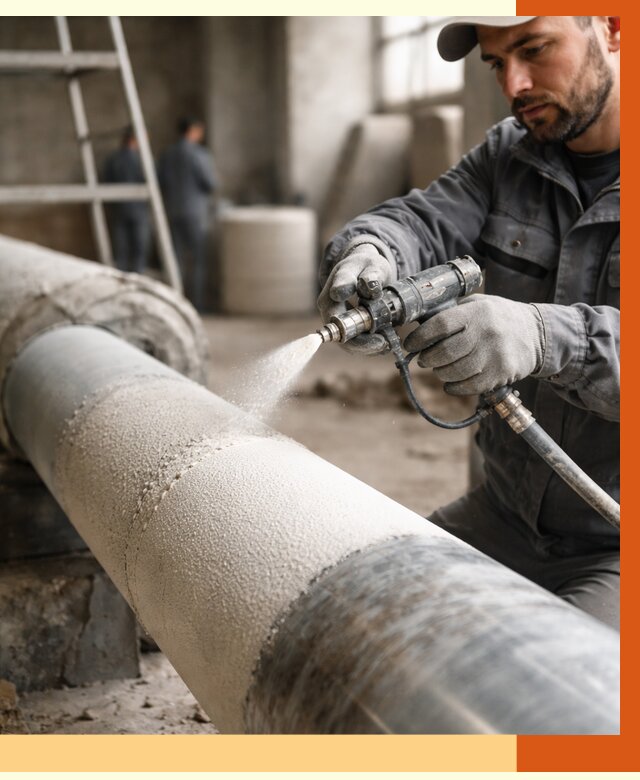 Утепление труб жидкой теплоизоляцией в Муроме от 7658 руб. под ключ | ТепломастерМум