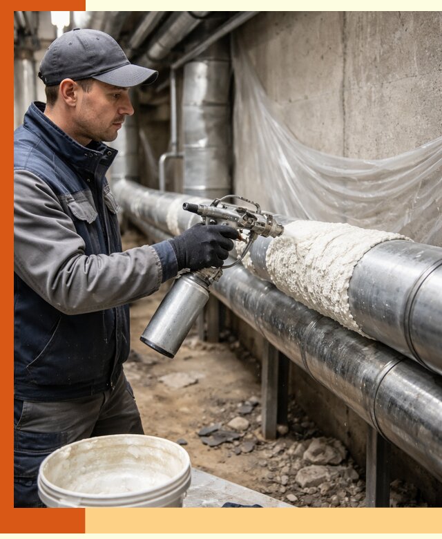 Утепление труб жидкой теплоизоляцией в Муроме