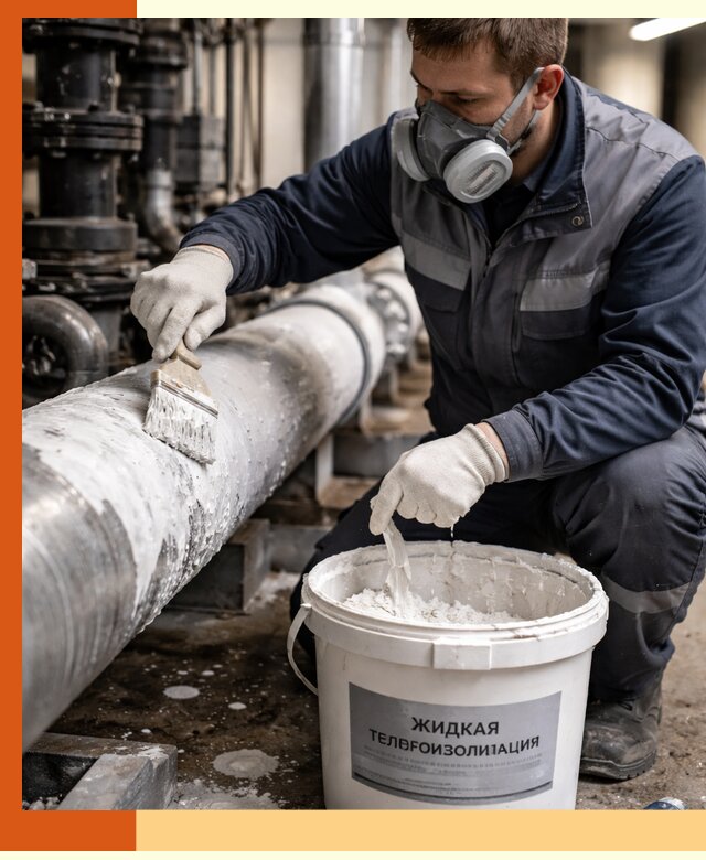 Утепление оборудования жидкой теплоизоляцией в Муроме