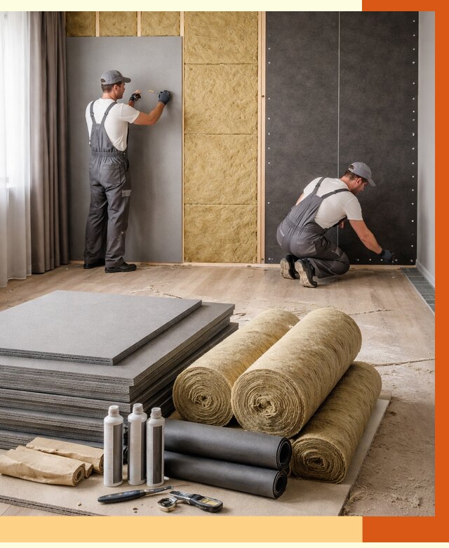 Шумоизоляция дома в Муроме от 4595 руб/м2 — комплексная звукоизоляция под ключ | ТепломастерМум