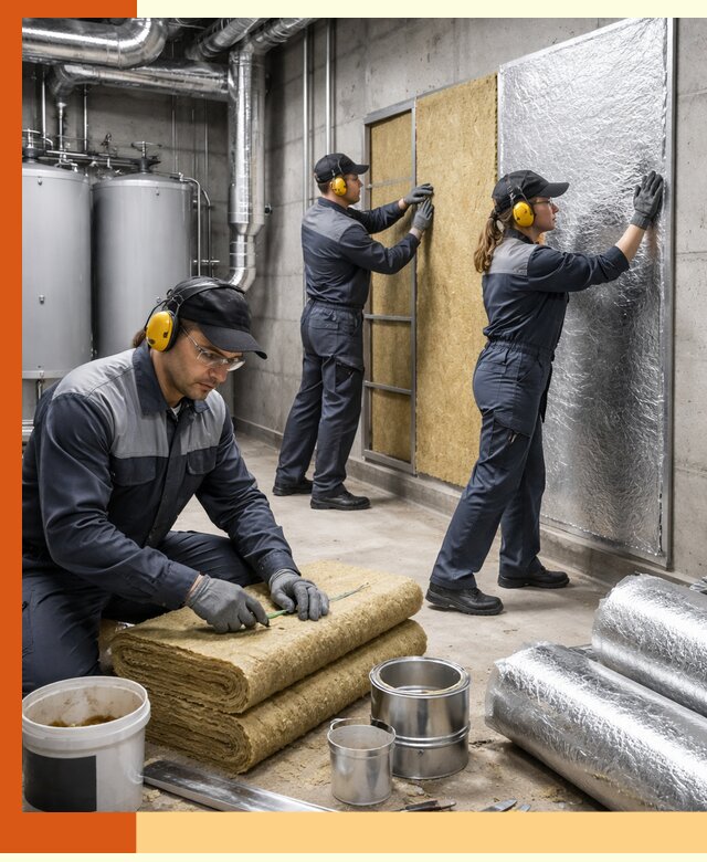 Шумоизоляция котельной в Муроме: профессиональный монтаж и материалы