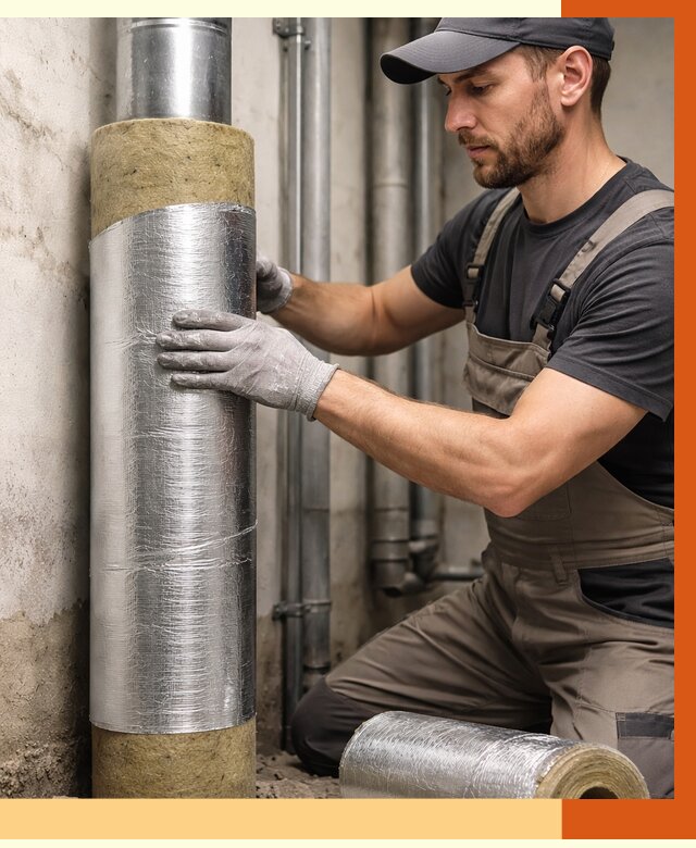 Шумоизоляция труб в Муроме от 1225 руб. — шумоподавление и звукоизоляция труб | ТепломастерМум