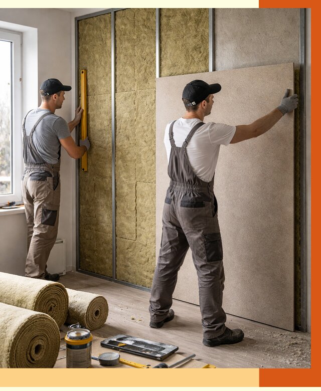 Шумоизоляция стен в Муроме от 4595 руб/м2 — звукоизоляция стен под ключ | ТепломастерМум