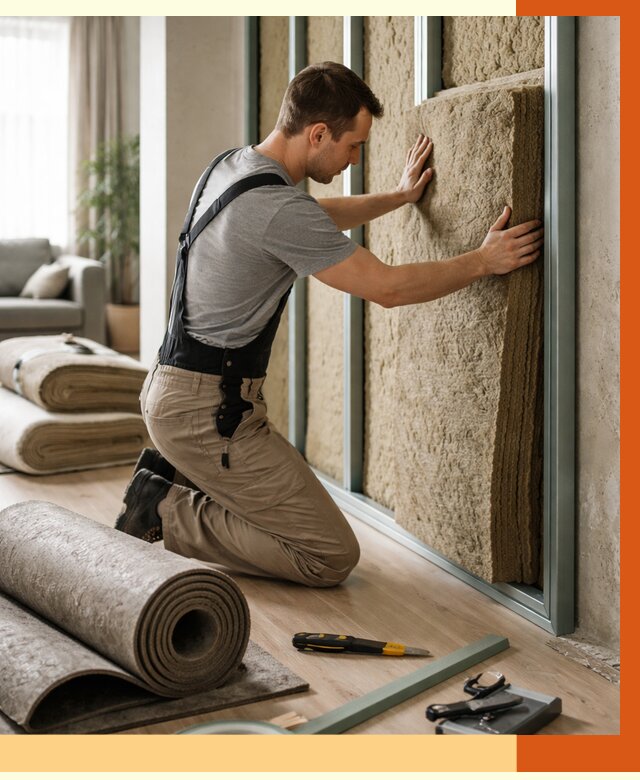 Шумоизоляция перегородок в Муроме от 1685 руб. за м2 — ТепломастерМум