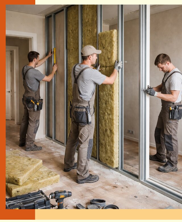 Шумоизоляция межкомнатных перегородок в Муроме эффективно и надёжно