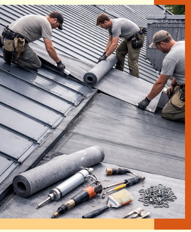 Гидроизоляция металлической кровли полимочевиной в Муроме от 8679 руб. | ТепломастерМум