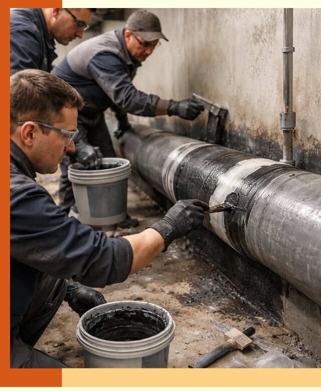 Гидроизоляция труб в Муроме — защита и герметизация коммуникаций