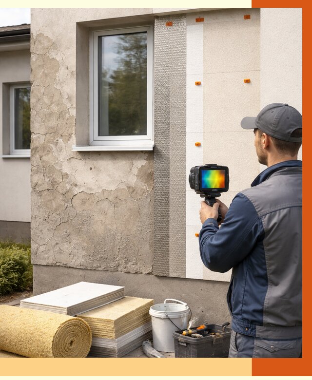 Тепловизионное обследование фасада в Муроме от 4595 руб. под ключ | ТепломастерМум