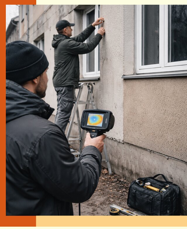 Тепловизионное обследование фасада в Муроме для выявления дефектов