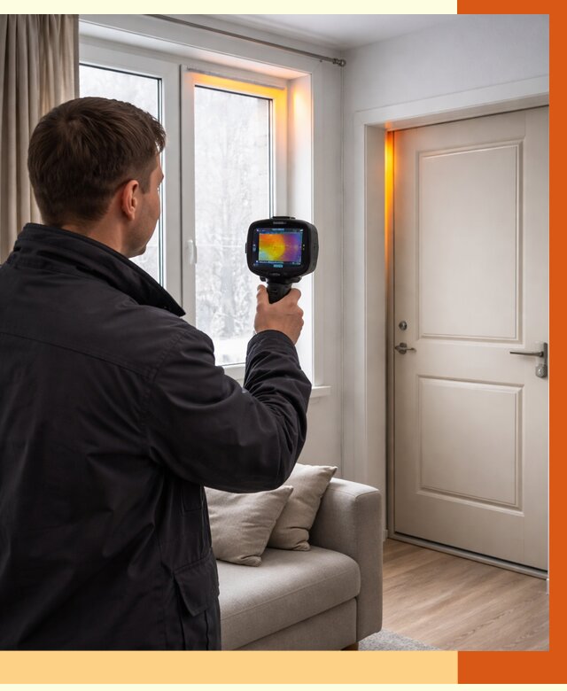 Тепловизионное обследование окон и дверей в Муроме от 4595 руб. | ТепломастерМум