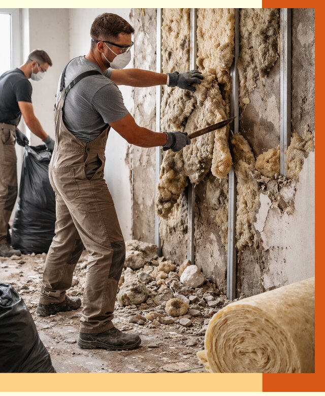 Демонтаж старого утеплителя в Муроме от 3574 руб. — работы под ключ | ТепломастерМум