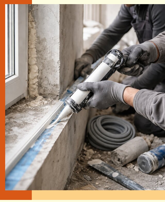 Герметизация стыков и примыканий зданий в Муроме