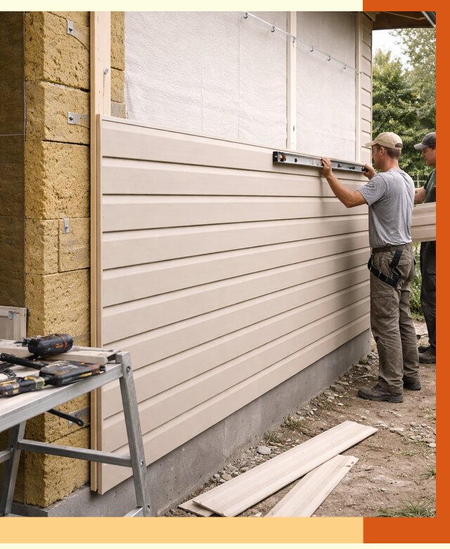 Монтаж сайдинга после утепления в Муроме от 1889 руб. — обшивка и облицовка | ТепломастерМум