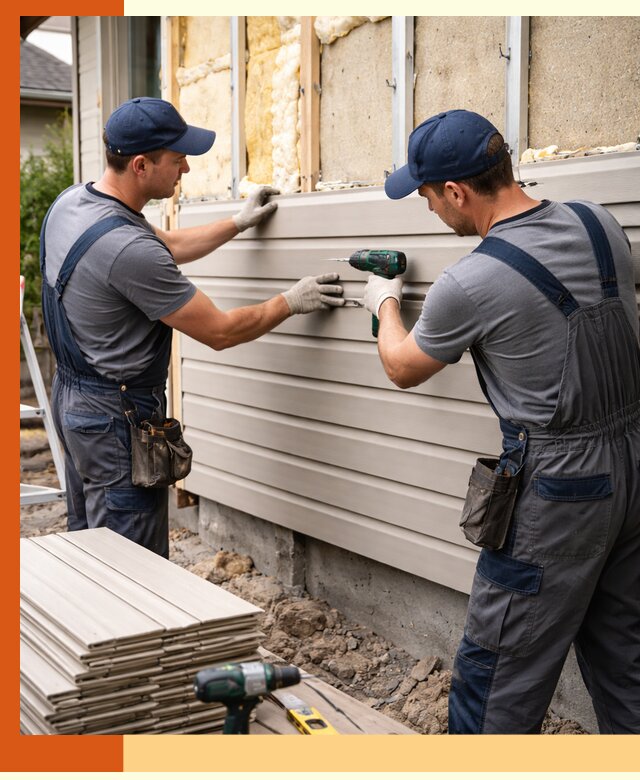 Монтаж сайдинга после утепления в Муроме качественно и надежно